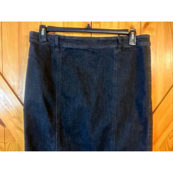 Belle Vere Denim Maxi Skirt Black Size Large (5848) - Picture 3 of 8